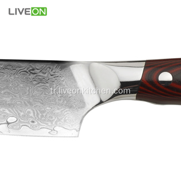 Askeri Sınıf G10 Kolu 5 &#39;&#39; Bıçak Santoku Bıçak